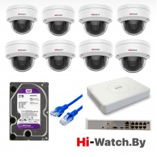 Комплект IP видеонаблюдения HiWatch KIT DS-I202-8P